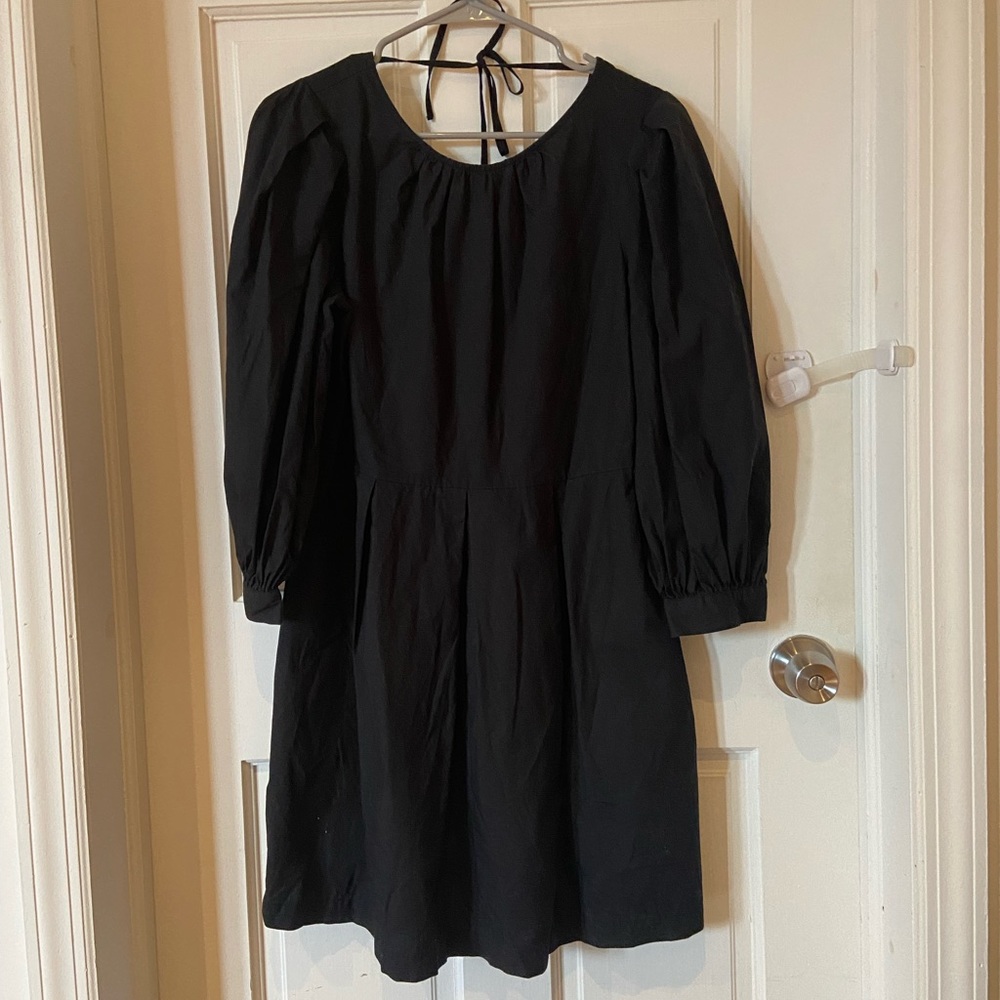 Who What Wear Fitted Black Dress